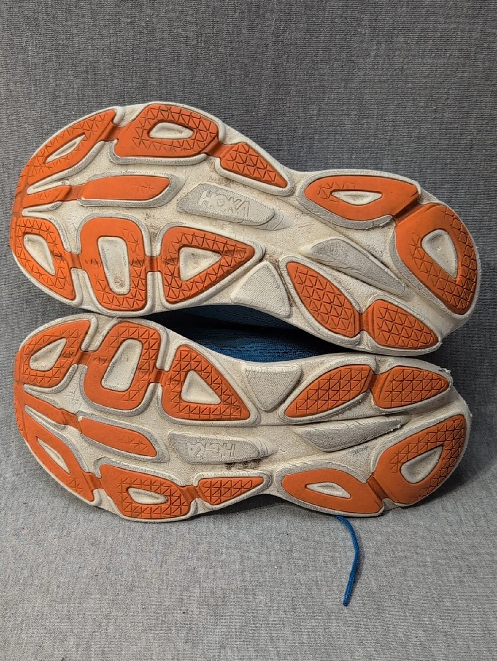 Hoka Bondi 8 Running Shoes Men's 8.5D Blue Orange Sneakers - Picture 16 of 16